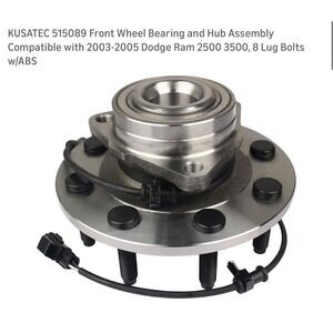RWD Front Wheel Bearing and Hubs for 2003-2005 Dodge Ram 2500 3500 515089